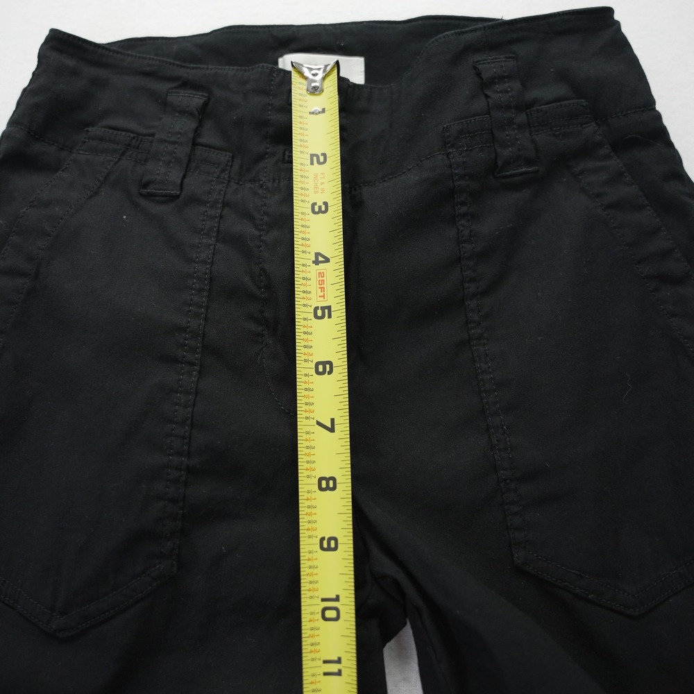 Maeve by Anthropologie Naomi Linen Black Wide Leg Blend Trousers Pants Size 0 - Picture 5 of 9